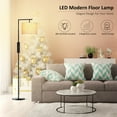 thumbnail image 1 of PAZZO Rotatable Arc Floor Lamp with Remote Control, for Living Room, Bedroom, Black, 1 of 8