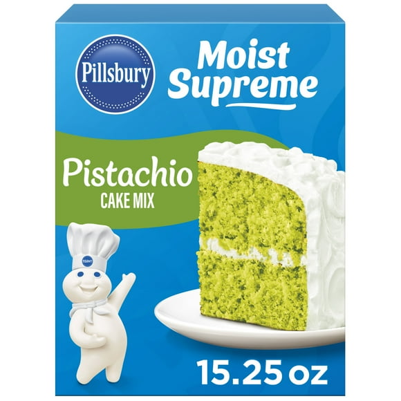 Pillsbury Moist Supreme Pistachio Cake Mix, 15.25 oz Box