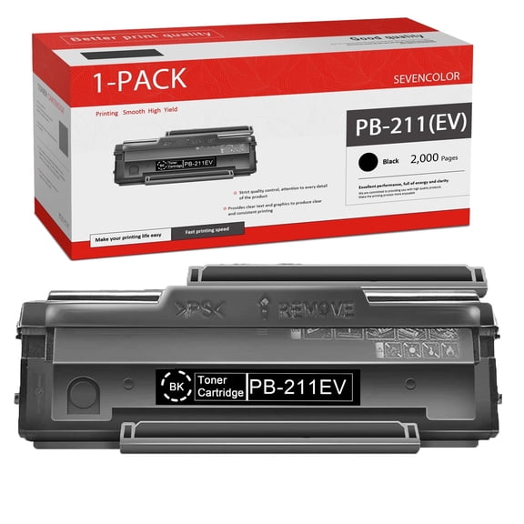 PB-211 Toner Cartridge: 1 Pack Black Compatible for Pantum Replacement for P2500W P2502W M6550NW Printers
