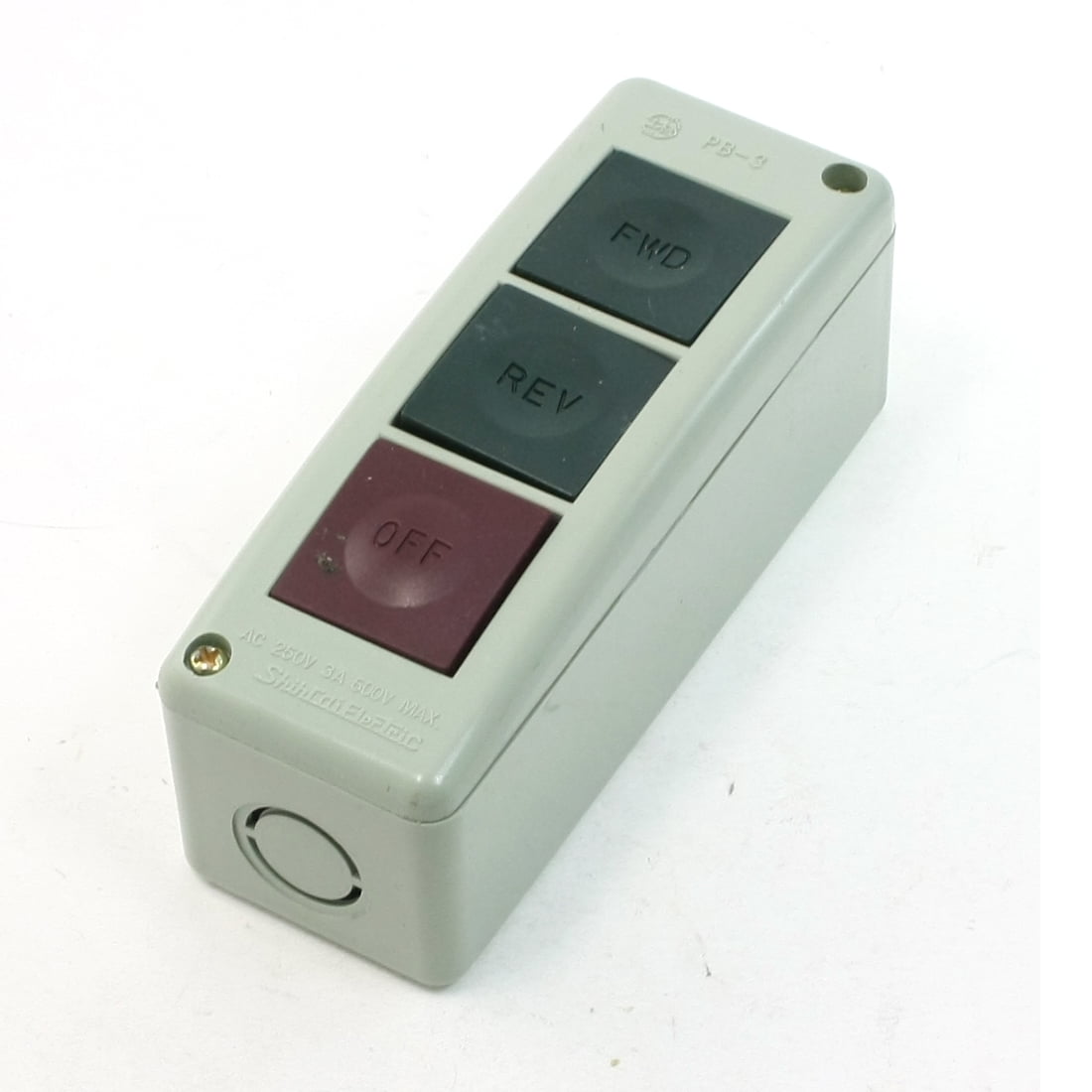 Forward Reverse Off Fan Switch PB-3 Forward Reverse Off Momentary Push Button Control Switch 250V AC ...