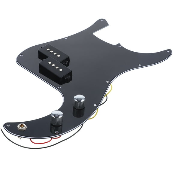 PB Bass 3 Ply Prewired Loaded Pickguard Pickup for Guitar Musical Instrument (Black)