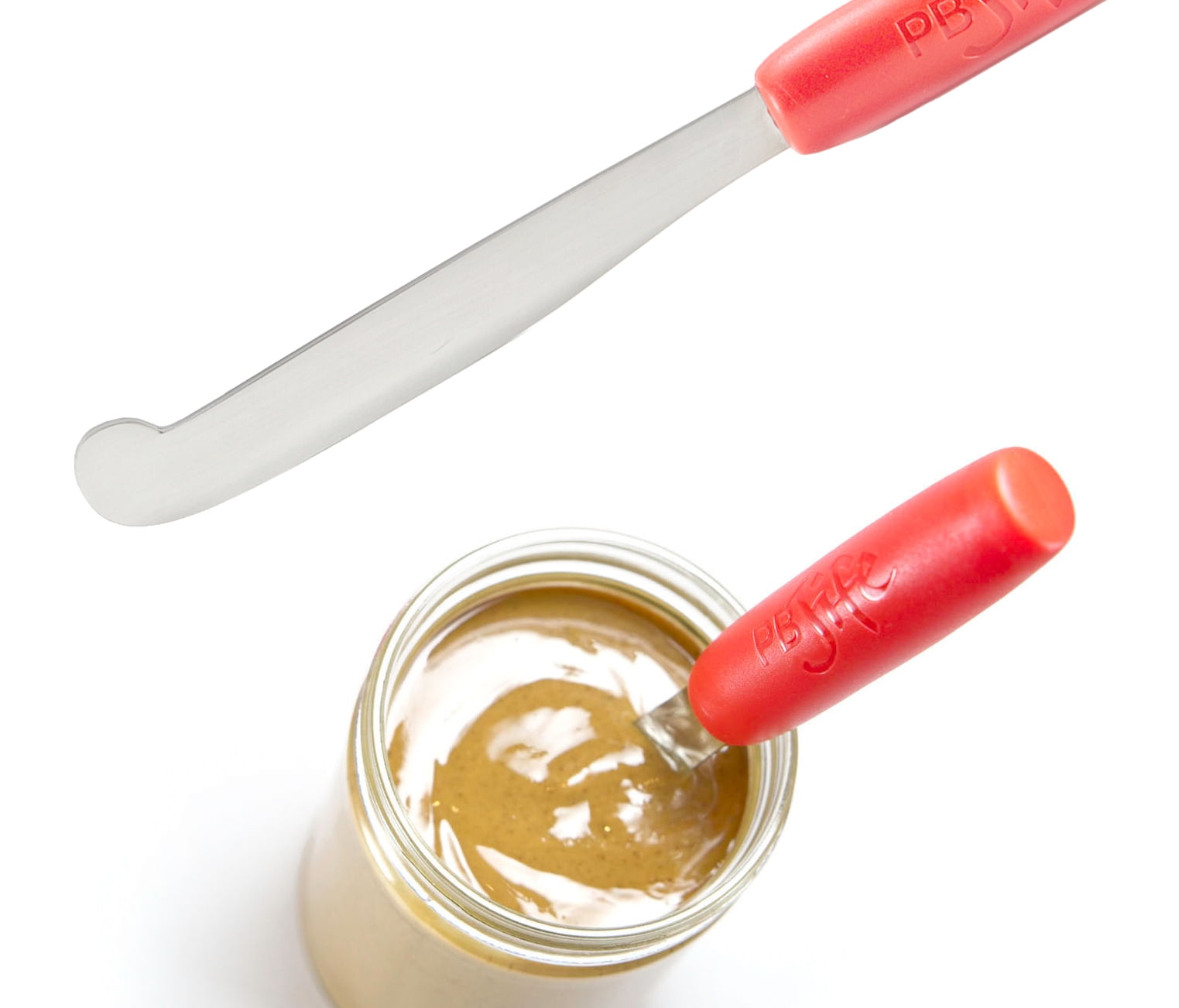 PB-JIFE! The Ultimate Peanut Butter Knife™ Stir, scrape, and clean the BIG  Jars; Peanut Butter Spreader
