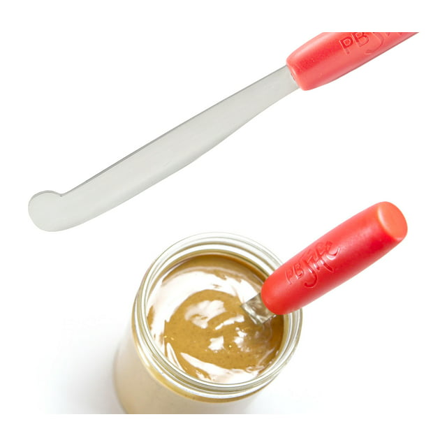 PB-JIFE! The Ultimate Peanut Butter Knife™ Stir, scrape, and clean the BIG Jars; Peanut Butter Spreader