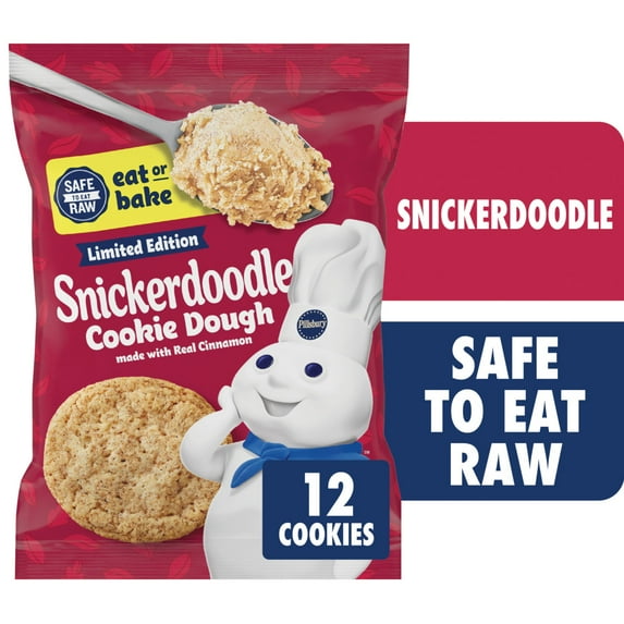 Pillsbury Ready to Bake! Snickerdoodle Cookie Dough, 12 Big Cookies, 14 oz