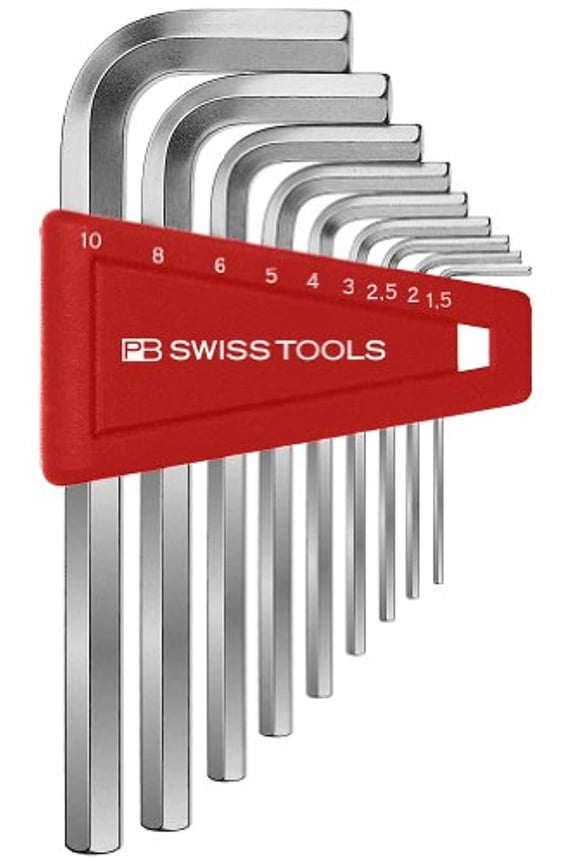PB Swiss PB 210.H-10 Key L- Wrenches, set in a practical plastic holder