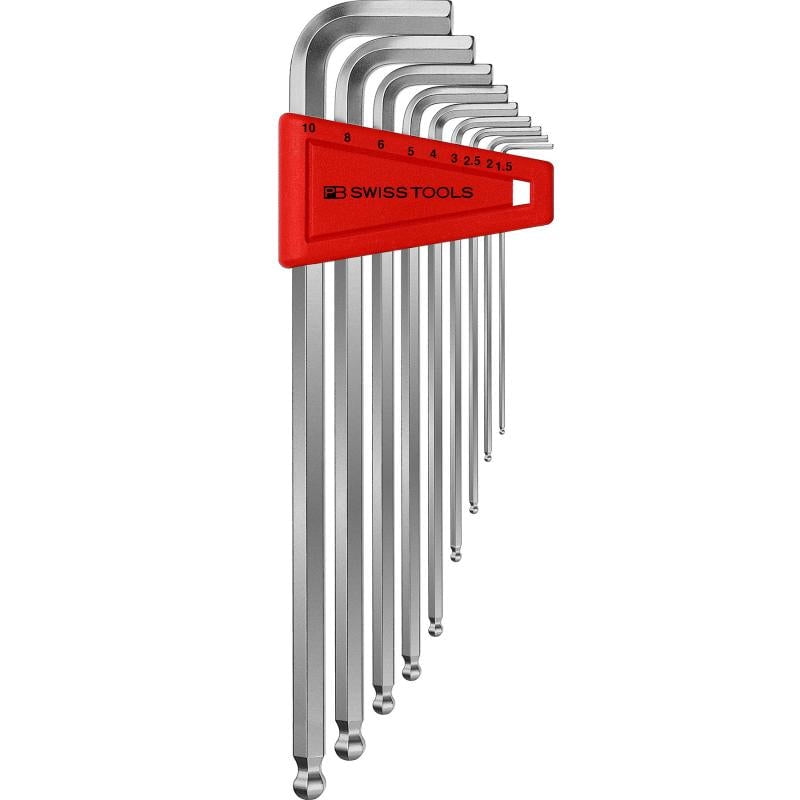 PB Swiss PB 212.LH-10 Key L- Wrenches, long, with Ball Point