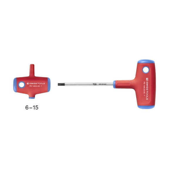 PB Swiss Tools PB 1406.7-60 Cross-Handle Screwdrivers, Torx T7