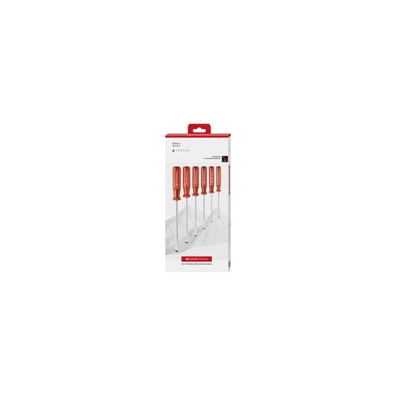 PB Swiss Tools PB 1510.CBB Classic Screwdriver Set, Slotted, 6 pcs