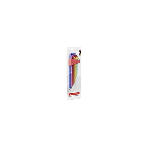 PB Swiss Tools PB 212.LH-10 RB CN RainBow Key L-Wrenches, Long