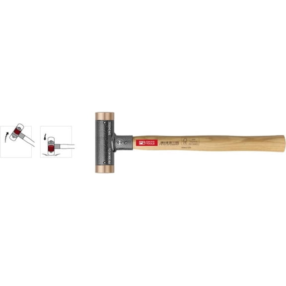 PB Swiss Tools PB 306.32 Cu Copper and Hickory Recoilless Soft-faced