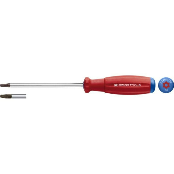 PB Swiss Tools PB 8400.B 7-50 SwissGrip Screwdriver, Torx With Bore Hole