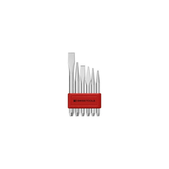 PB Swiss Tools PB 850.BL Punch and Chisel Set Octagonal Shaft Small 6-Piece