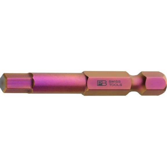 PB Swiss Tools PB E6.210/8 PrecisionBit for Hex Screws, Hex, 8 mm, 50mm