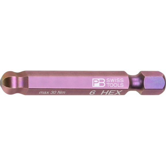 PB Swiss Tools PB E6.212/6 Precisionbit, Shape E 6.3 (1/4)