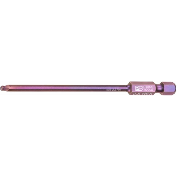 PB Swiss Tools PB E6L.212/2,5 PrecisionBit, 1/4" Bits, E6