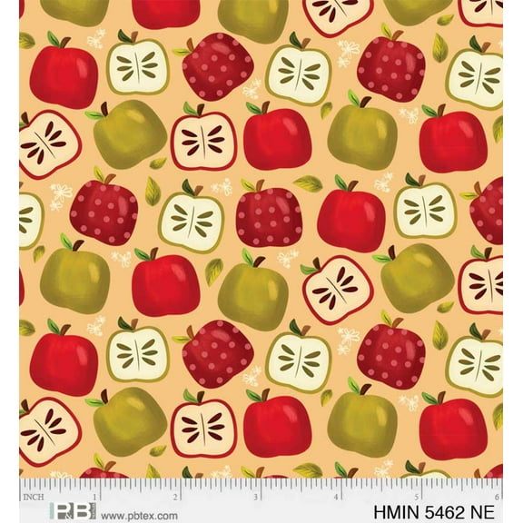 P B Textiles Harvest Minis Apples Neutral Thanksgiving Price per Yard