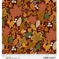 thumbnail image 1 of P  B Textiles Harvest Minis Packed Leaves Brown Thanksgiving Price per Yard, 1 of 1