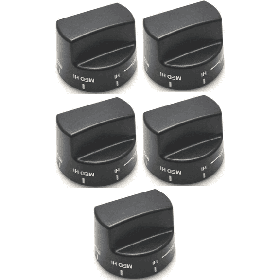 PB010206 VGSC, VGRC, VGRT Top Burner Knob AP5315463, 952591 -5 Pack