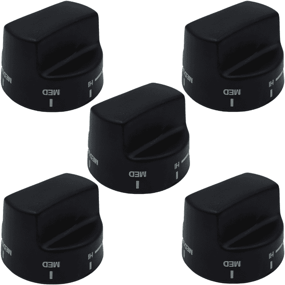 Scaroo PB010206 Top Burner Knob VGSC, VGRC, VGRT, AP5315463, 952591,VKNPB010206 5-PACK