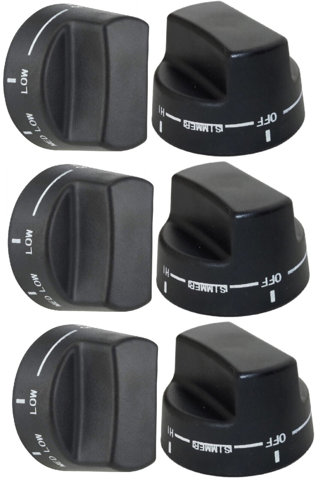 PB010206 VGSC, VGRC, VGRT Top Burner Knob AP5315463, 952591 -6 Pack
