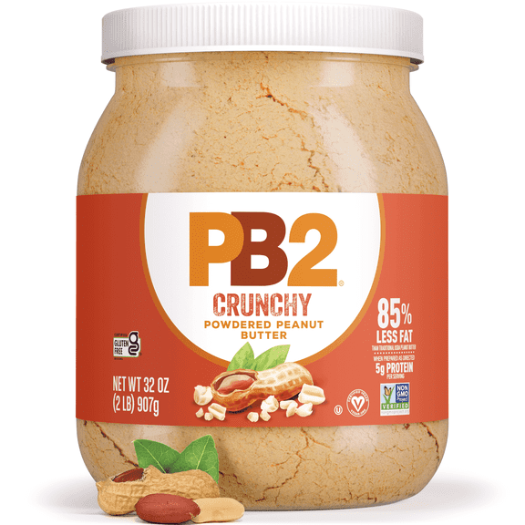 PB2 Crunchy Powdered Peanut Butter - Peanut Butter Powder with Small Crunchy Peanut Pieces
