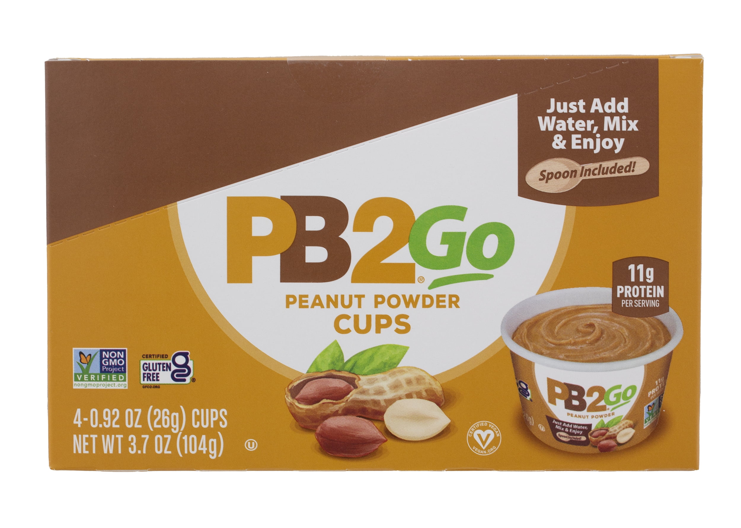 PB2 Foods Go Peanut Powder Cups, 0.92 OZ, 4PK