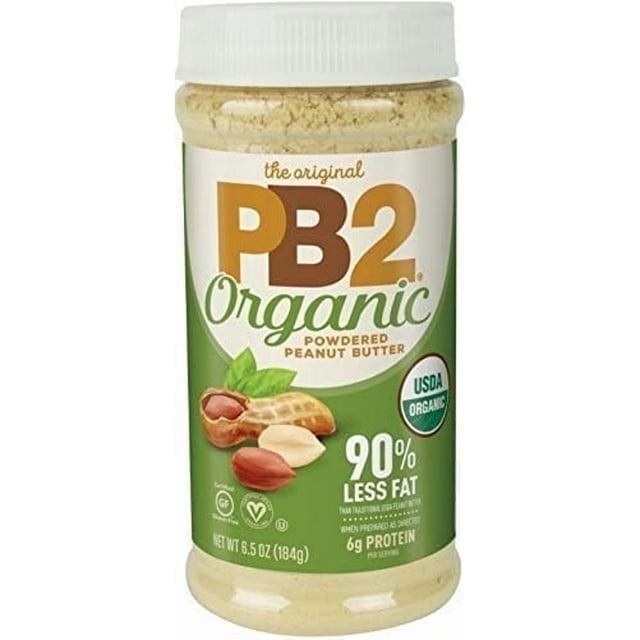 PB2 Foods, The Original PB2, Organic Powdered Peanut Butter, 6.5 oz Pack of 3