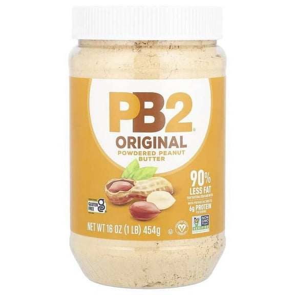 PB2 Foods, The Original PB2, Powdered Peanut Butter, 16 oz Pack of 2