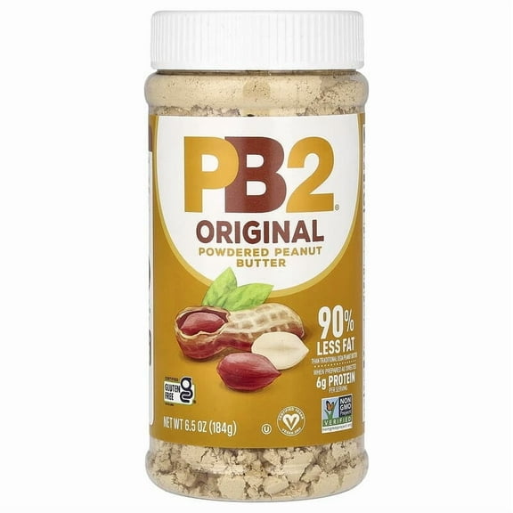 PB2 Foods, The Original PB2, Powdered Peanut Butter, 6.5 oz Pack of 2