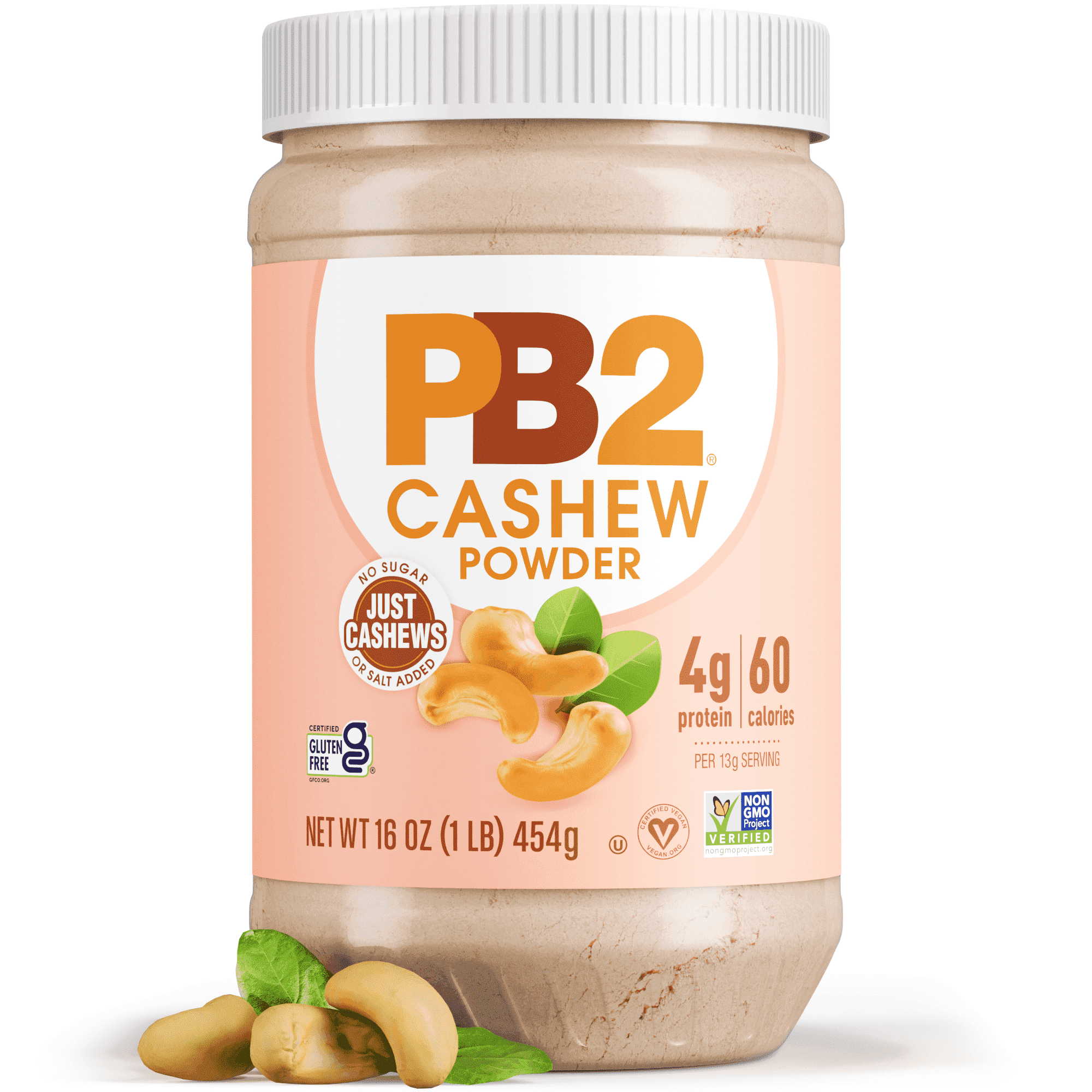 PB2 Powdered Cashew Butter - Cashew Powder with No Added Sugar or Salt [1lb Jar]