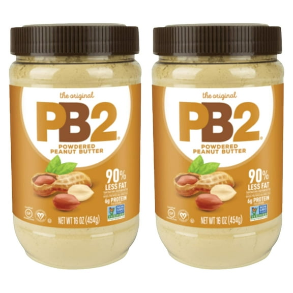 PB2 Powdered Peanut Butter, 1lb Jar (2-pack)