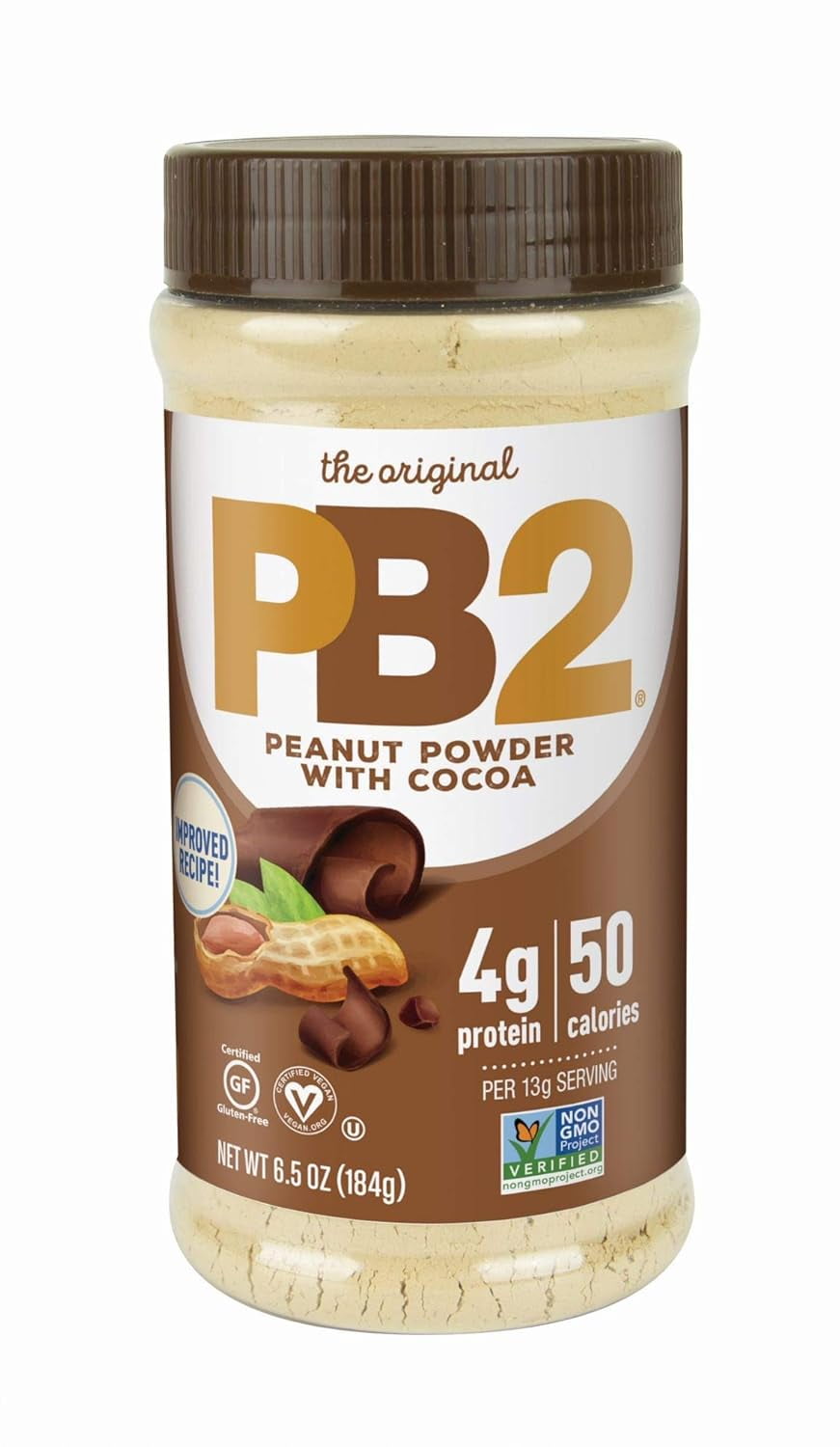 PB2 Low Calorie High Protein Powdered Peanut Butter with Chocolate for