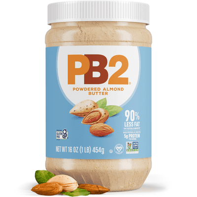 PB2 Powdered Roasted Almond Butter, 16oz Low-Fat Vegan Almond Powder, Low Carb Nut Butter, Non-GMO, Gluten Free, Kosher