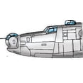 thumbnail image 1 of PB4Y-1 Privateer Vacuform Canopy, Glazing Set for Minicraft, Academy (1/72 model kit accessory), 1 of 1