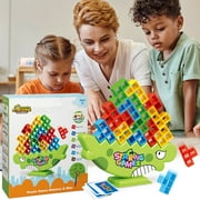 PBALPADL Dinosaur Balance Stacking Blocks by Lktvys – 64PCS Educational STEM Toy for Kids Ages 3+, Safe & Durable ABS Construction, Fun Learning Game for Fine Motor Skills & Creativity