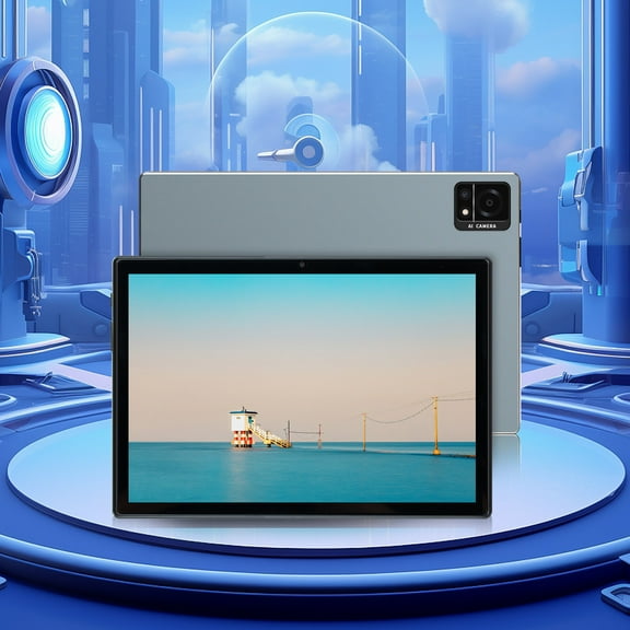 PBAZIH 10.1 Inch Android Tablet with Quad-Core, 4GB RAM + 32GB Storage, Dual Front & Rear Cameras, Dual SIM Support, Perfect for Learning, Gaming, Business & International Use