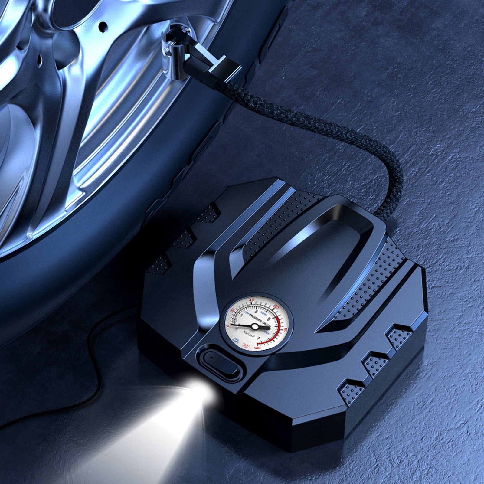 PBAZIH 150PSI Tire Inflator Portable Air Compressor Air Pump For Car