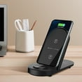 thumbnail image 1 of PBAZIH 15W Fast Charging 3-in-1 Wireless Charger for Mobile Phones, Foldable Vertical Design with Wireless Charging Stand for Phone, AirPods, and Apple Watch, 1 of 7
