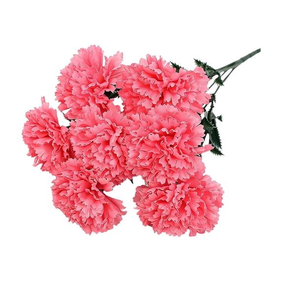 PBAZIH Artificial Carnation Flowers for Home Decor, Plastic Simulation Decoration, Elegant Gift for Mom, Perfect for Desktop Decorations and Holiday Celebrations, Meaningful and Thoughtful Present