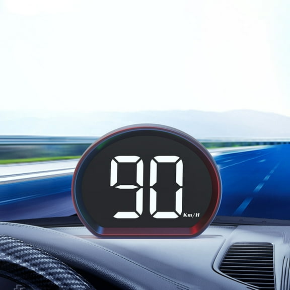 PBAZIH Car HUD Head Up Display Smart GPS Speedometer, High Definition Smart Device with Real-Time Speed, Navigation, and Car Data Display, Universal Plug and Play OBD2 Interface