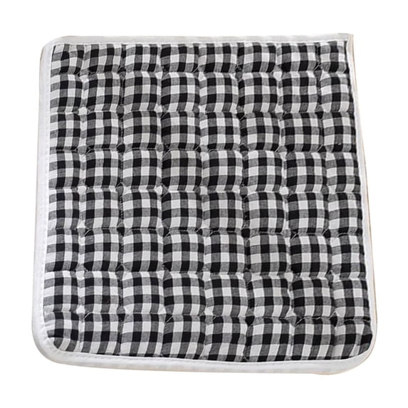 PBAZIH Cotton Seat Cushion with Antis Displacement Straps, Comfortable Filling, Universally Compatible for Office and Dining Chairs, Lightweight for Easy Use