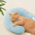 thumbnail image 1 of PBAZIH Dog Pillows Cozy Cat Sleeping Blankets Fun Shape Pet Mats, Supportive Dog Kennel Supplies, Soft Fabric Pet Bed, Neck Support Pillow for Pets, 1 of 6