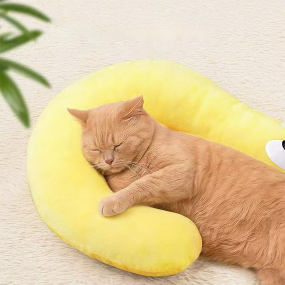 PBAZIH Dog Pillows Cozy Cat Sleeping Blankets Fun Shape Pet Mats, Supportive Dog Kennel Supplies, Soft Fabric Pet Bed, Neck Support Pillow for Pets