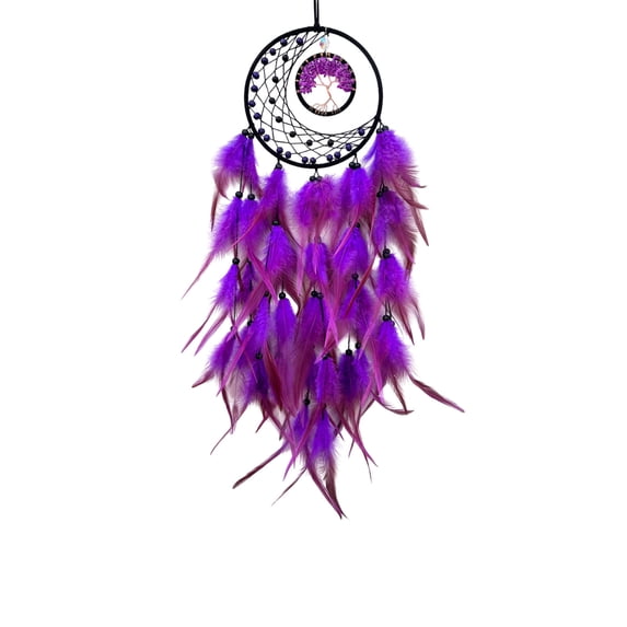 PBAZIH Dreamcatcher Wall Decor, Woven Tree of Life Crafts, 100% Polyester, Interior Decoration, Modern or Vintage Style, Enhance Home Aesthetic, Perfect for Living Room or Office