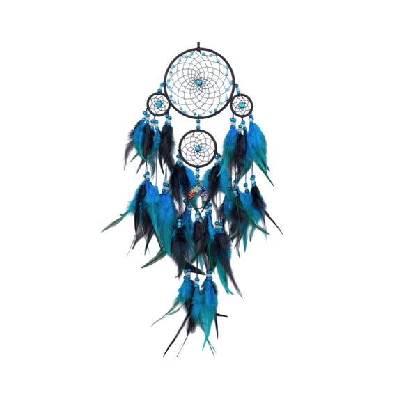 PBAZIH Dreamcatcher Wall Decoration, Woven Craftsmanship with Colorful Feathers, Unique Home Interior Decor for Living Room, Bedroom, or Office, Symbolizes Protection and Serenity
