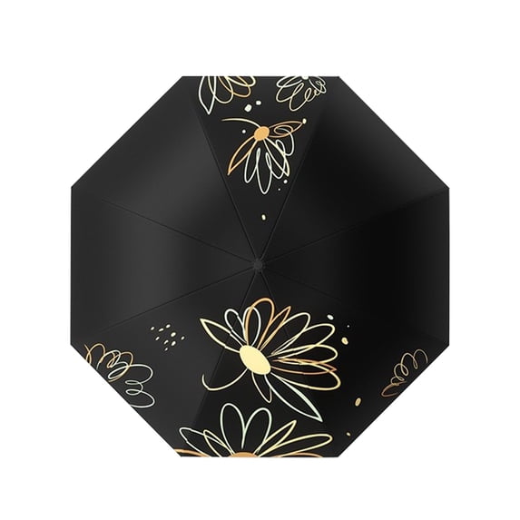 PBAZIH Folding Rain and Sun Umbrella, UV Protection, Compact, Lightweight, Rebound Resistance, Portable Parasol for Outdoor Activities, Easy Storage and Carrying