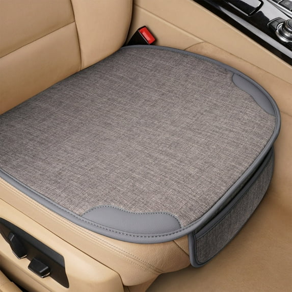 PBAZIH Four Season Universal Linen Butt Pad For Car Seat Cushions, Memory Foam, Comfortable & Supportive, Cooling Fabric for All-Weather Comfort, Easy Installation