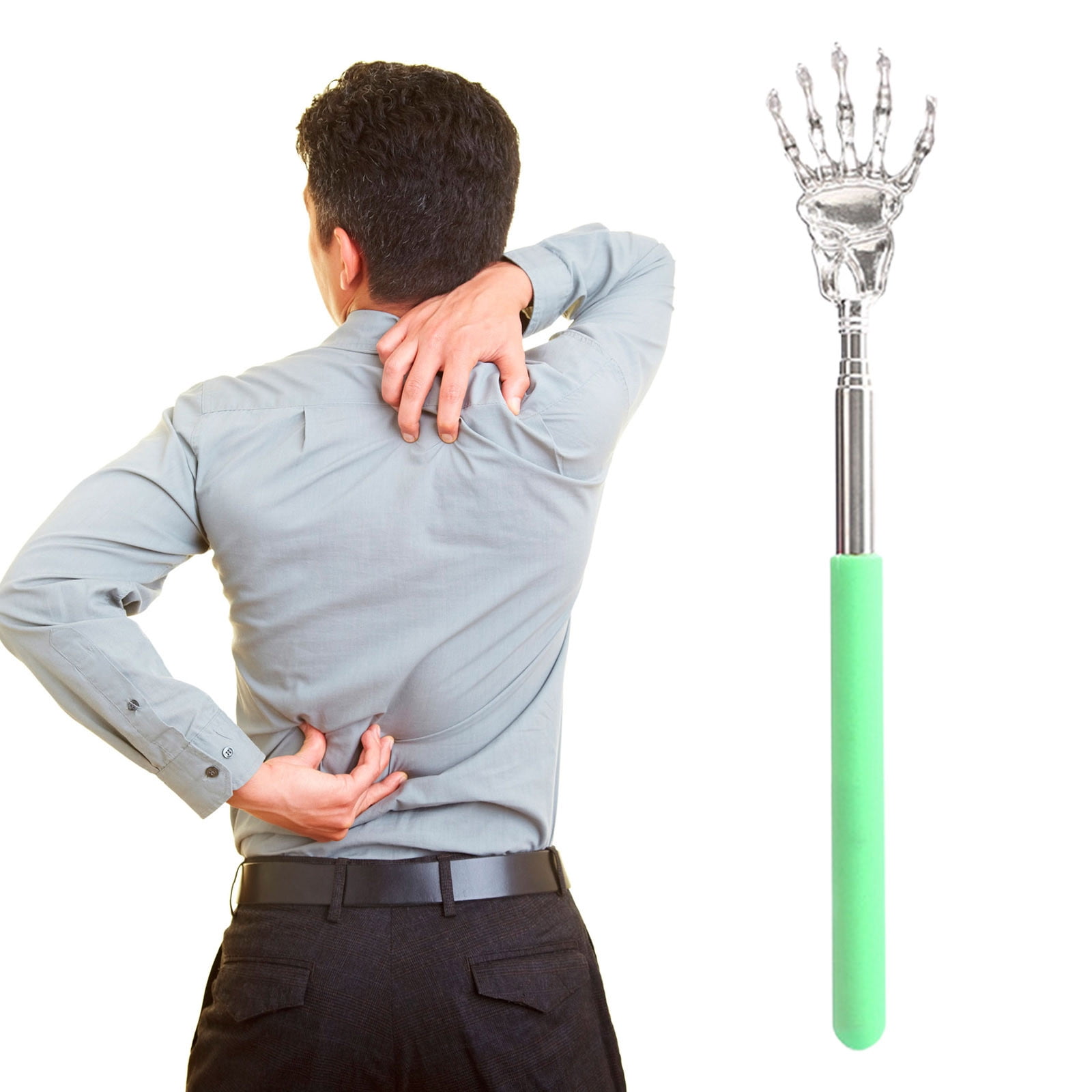 PBAZIH Ghost Hand Stainless Steel Retractable Tickler Massager Unique PBAZIH Ghost Hand Stainless Steel Retractable Tickler Massager Unique