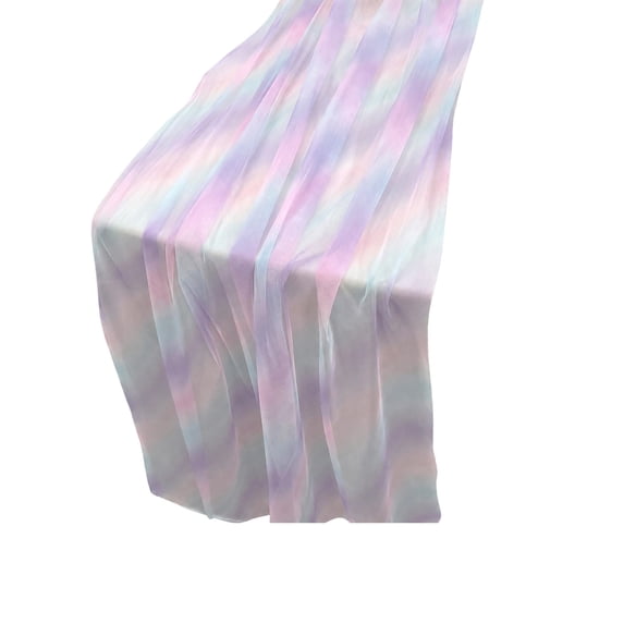 PBAZIH Gradient Sheer Mesh Table Runner for Party Decor Elegant Polyester and Spandex Tablecloth for Weddings, Showers, and Home Dining Versatile and Reusable Table Decoration