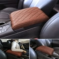 thumbnail image 1 of PBAZIH Leather Car Armrest Box Pad, Memory Foam Center Console Cover for Car, SUV, Truck, Vehicle Armrest Mat - Soft Leather Padding, Durable Comfort, Non-Slip Design for Daily Use, Easy to Install, 1 of 7